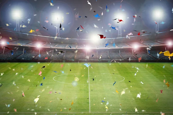 Contexte de célébration du football — Photo