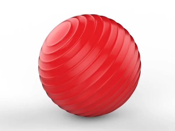 Röd fitness boll — Stockfoto
