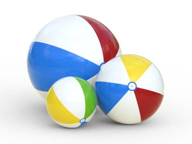 renkli plaj topu