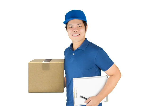 Asian delivery man — Stock Photo, Image