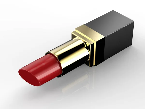 Nuevo lápiz labial rojo — Foto de Stock