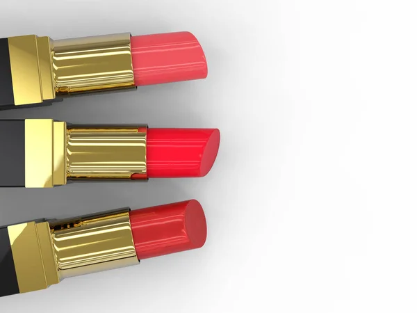 New three lipsticks — Stock Photo, Image