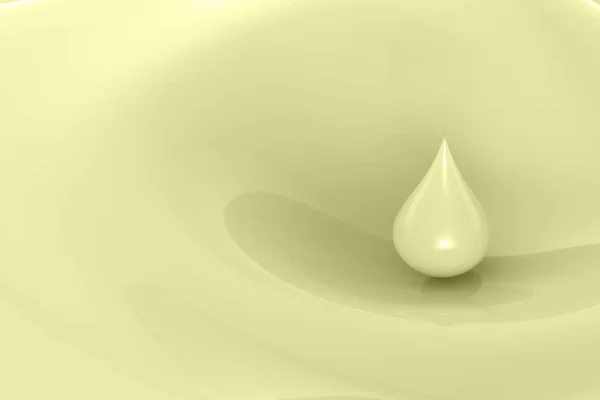 droplet of yellow milk