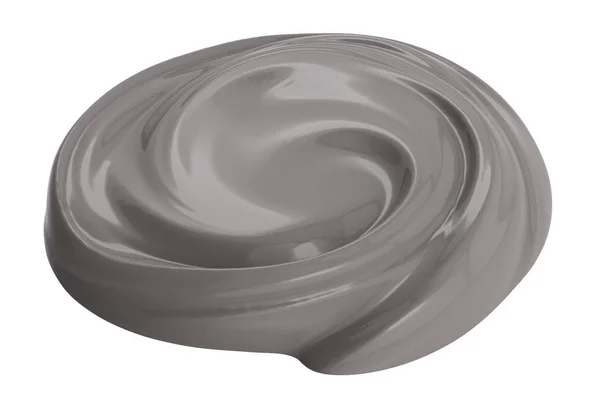 Argilla cosmetica isolata su bianco — Foto Stock