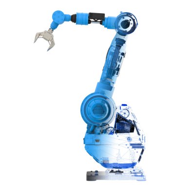 mavi tel kafes robot kol