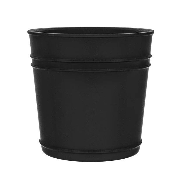 Black pot isolated on white — Stock Photo, Image