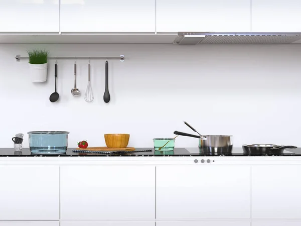 Moderne keuken interieur — Stockfoto