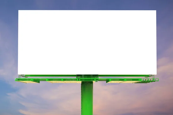 White blank billboard — Stock Photo, Image