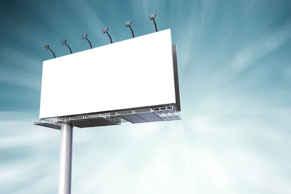 White blank billboard — Stock Photo, Image