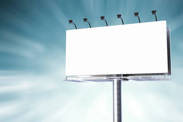 White blank billboard — Stock Photo, Image