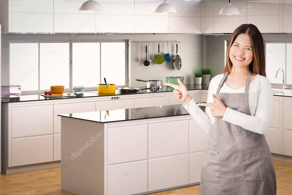 asian female housekeeper 