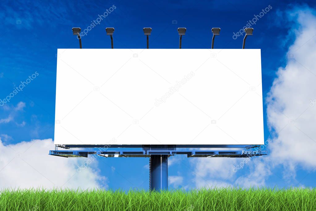white blank billboard