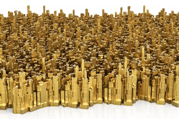 Construcción de oro o ciudad de oro — Foto de Stock