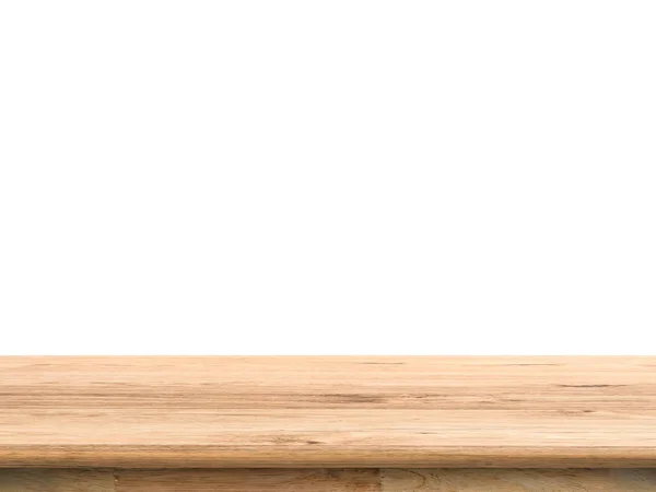 Contador de madeira no fundo branco — Fotografia de Stock