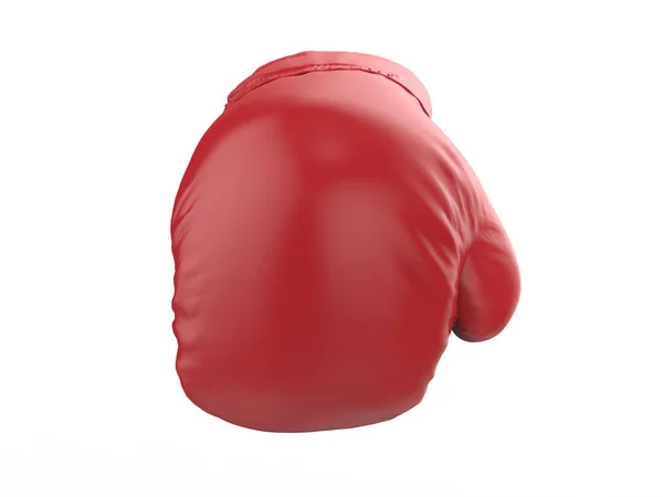 冲孔红色的拳击手套 — 图库照片