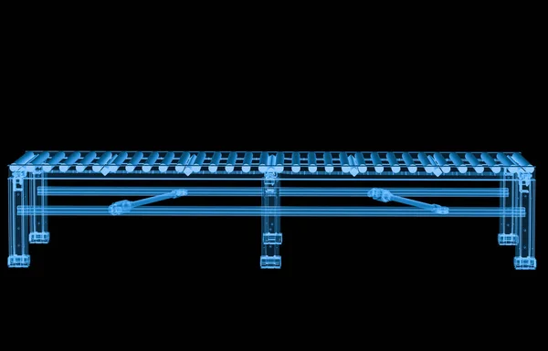 X 레이 빈 컨베이어 벨트 — 스톡 사진