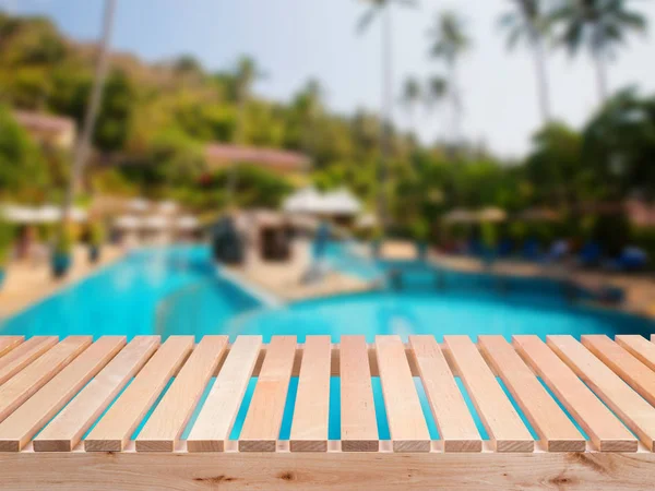 Balcone con fondo piscina — Foto Stock