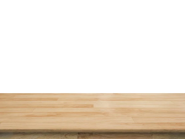 Contador de madeira no fundo branco — Fotografia de Stock