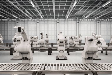 Konveyör hattı ile robot kol