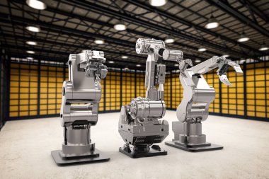 üst üste robot savaş silahları