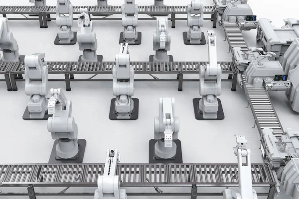 Konveyör hattı ile robot kol