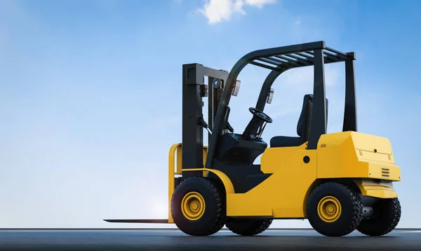 Forklift truck outdoor — Stock Photo, Image