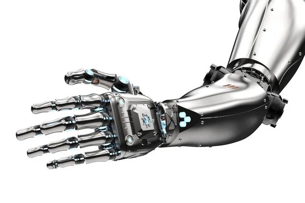 Robotic hand når — Stockfoto