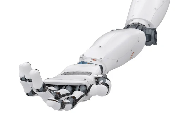 Tangan robot dengan telapak tangan terbuka — Stok Foto