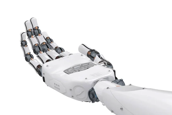 Mano robótica con palma de mano abierta —  Fotos de Stock