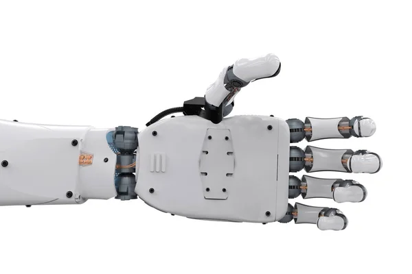 Robotic hand når — Stockfoto