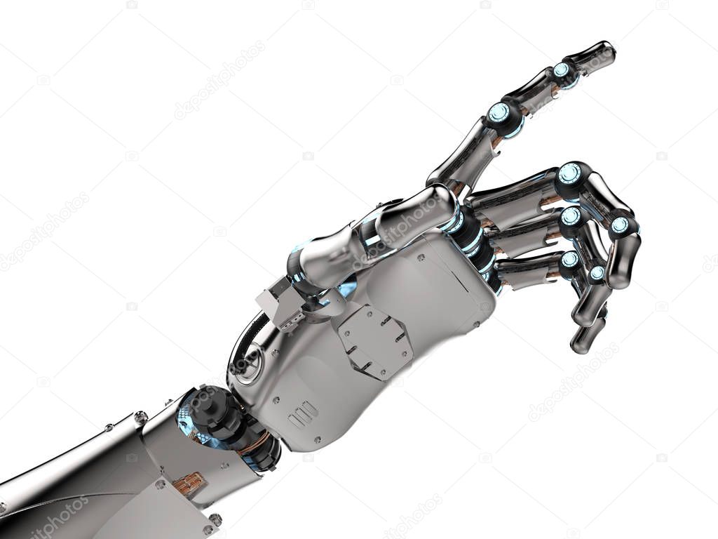 robotic hand pointing