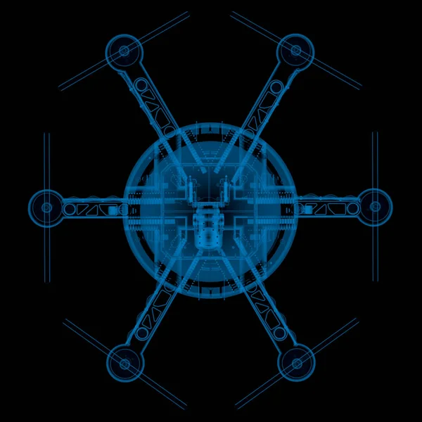 X-ray дрон — стоковое фото