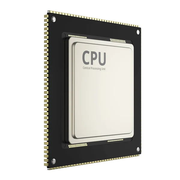Chip ou microchip cpu — Fotografia de Stock