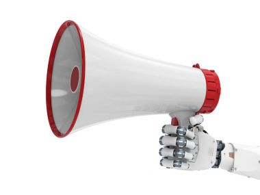 robot el holding megafon