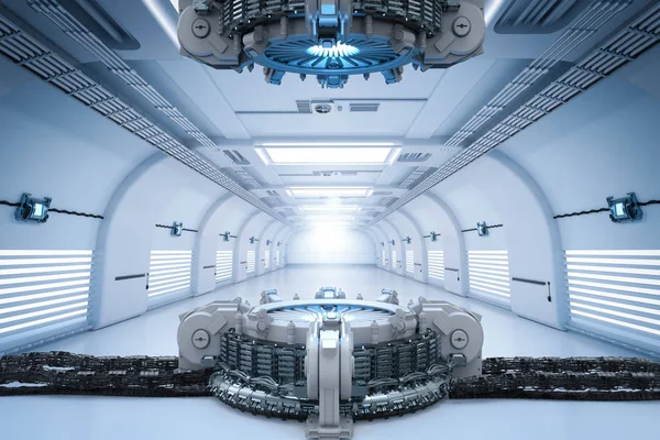 ホログラムのマシンまたはトンネルのプロジェクター — ストック写真