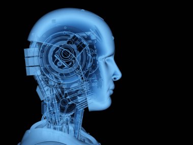 x-ışını robot veya cyborg