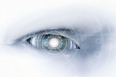 Cyborg göz ile sanal göstermek