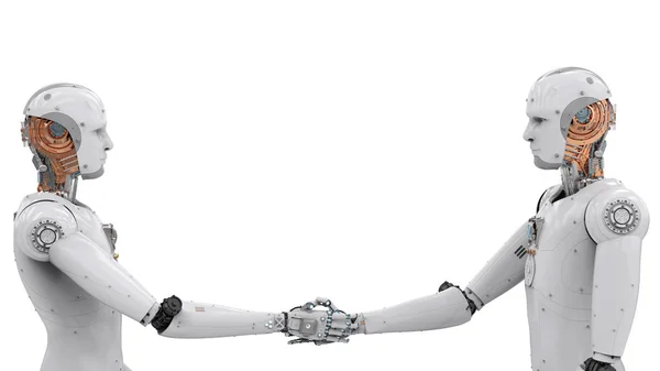 Robot androide temblor de manos —  Fotos de Stock