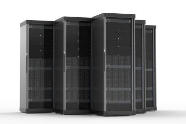server computer cluster  clipart