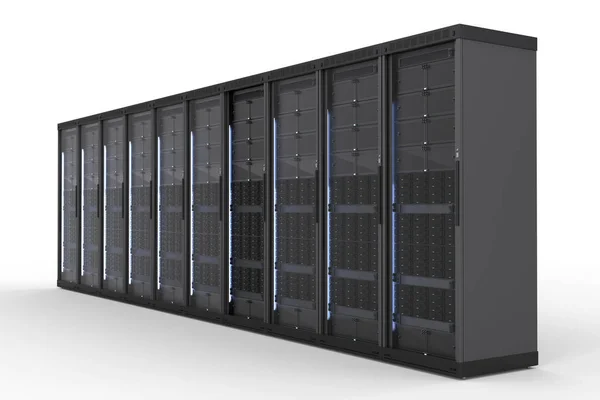 Počítačový cluster server — Stock fotografie