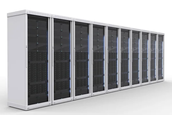 Cluster de computadores servidor — Fotografia de Stock