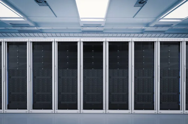 Serverraum oder Servercomputer — Stockfoto