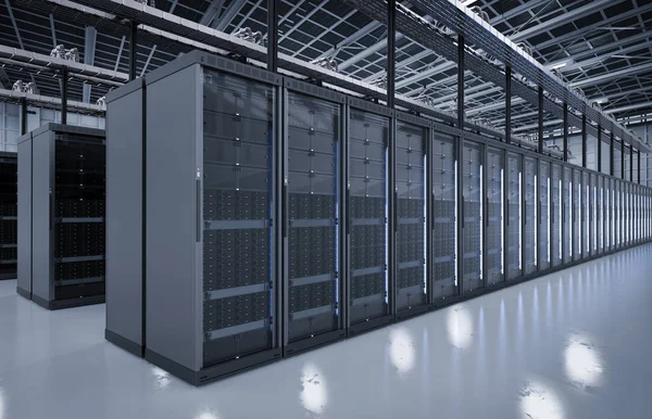 Server room or server computers — Stock Photo, Image