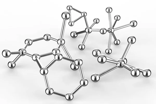 Struktur molekul logam — Stok Foto