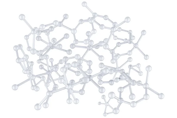 白の分子構造 — ストック写真