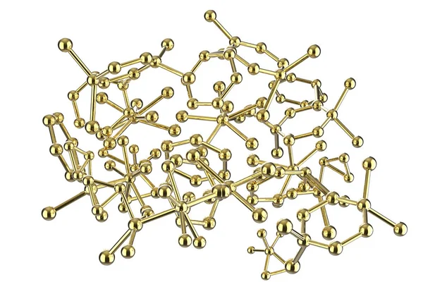 ゴールドの分子構造 — ストック写真