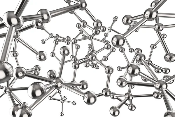 金属分子结构 — 图库照片