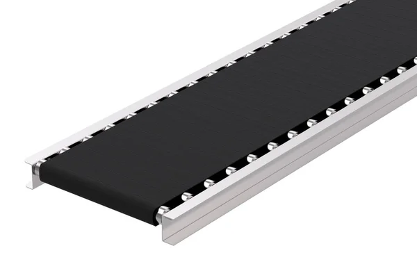 Rubber conveyor belt isolated on white — Stock Photo, Image