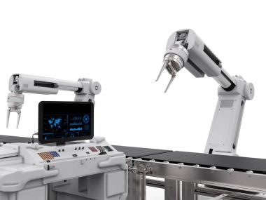 kontrol paneli ekran robot savaş silahları ile