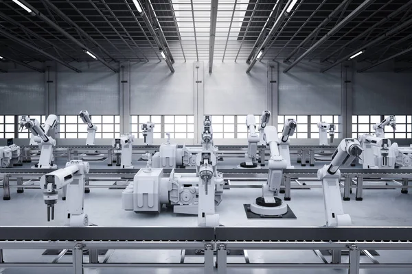 robot silah konveyör hattı ile